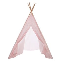 Tipi Rosa Com Tampa De Armazenamento 160x120x120cm