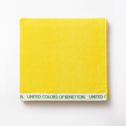Toalha de Praia 160x90cm Amarelo Benetton