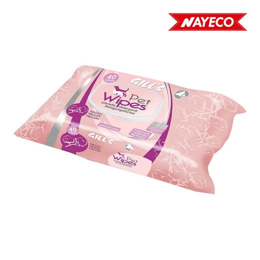 Lenços Umedecidos Xl Aroma Talco Perfume 40 Unidades (30x20cm) Gill's