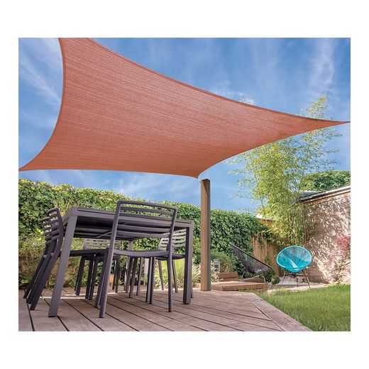 Toldo de Vela Quadrado Cor Areia 5x5mts
