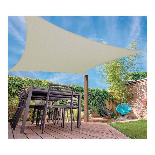 Toldo de Vela Quadrado Cor Areia 5x5mts