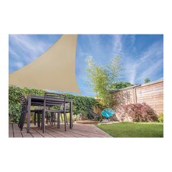 Toldo de vela triangular cor de areia 5x5x5mts