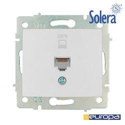 Tomada de Dados Rj4 Cat6 83x81mm S.Europa Solera Erp88