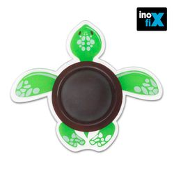 Rolha de parede adesiva tartaruga verde. Inofix