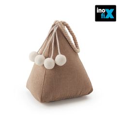 Arrêt De Porte Textile Bouchon 1kg Beige Sac. Inofix