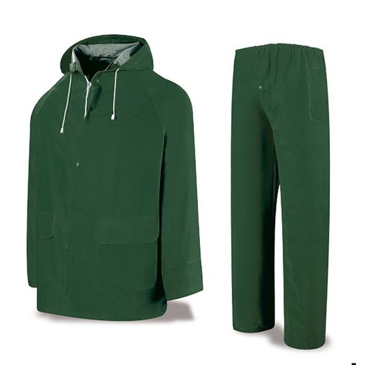 Combinaison d'Eau Pvc/Pol Verte 0,32 Taille : L Météo