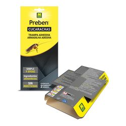 Armadilha adesiva para baratas 2 unidades. Preben 231608 Massó