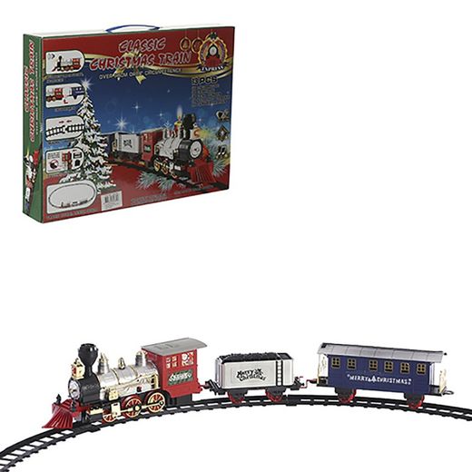 Trem infantil para decoração natalina de 13 peças