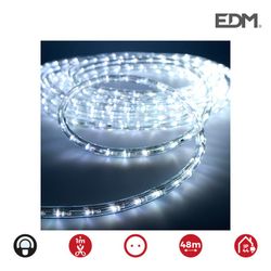 Tubo flexível de 2 vias fixo 30leds / mts branco frio (interior-exterior) lumeco euro / mts