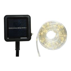 Tubo Luminoso Solar 495cm 100 Leds Luz Quente Lumineo