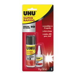 Uhu Pack "Adesivo 10 + Ativador 10" 50g + 200ml Ref.