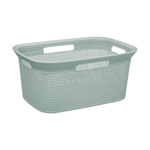 Ultimamente. Cesto para roupa suja verde menta 45lt 59x41x27,5cm