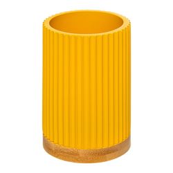 Coleção 'Cores' de vidro de banheiro mostarda