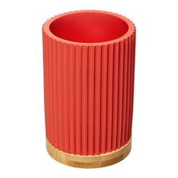 Coleção 'Cores' de vidro vermelho para banheiro