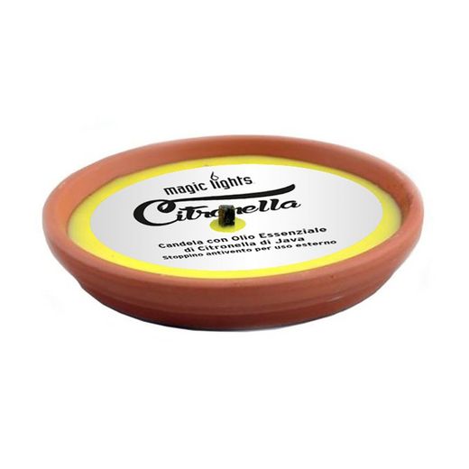 Vela de Citronela em Terracota Ø14cm Luzes Mágicas