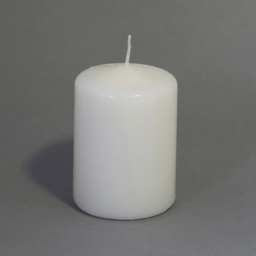 Vela central branca com luzes mágicas de 7,5 cm