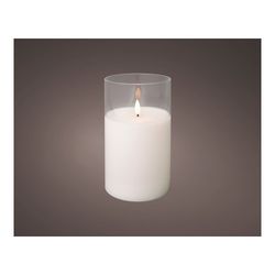 Vela de Vidro Ø10x17,5cm 1 Led Branco