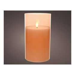 Vela de Vidro Ø10x17,5cm Cor Creme