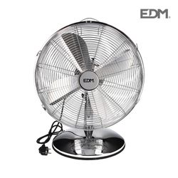 Ventilador de sobremesa cromado 60w ø aspas 40 cm edm
