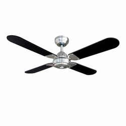 Ventilateur de plafond modèle Baléares noir / chrome 50w pales 102 cm edm
