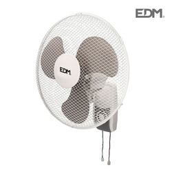 Ventilador de parede branca 45w lâminas ø 40 cm edm