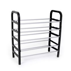 Sapateira estrutura de plástico 64x19x66cm e suporte de ferro