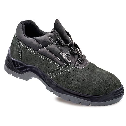 Zapatos De Seguridad Piel Serraje Perforada Gris S1p Src Talla 48 Blackleather
